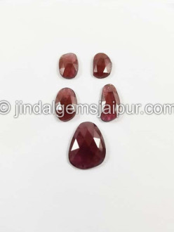 Rhodolite Garnet Rose Cut Slices